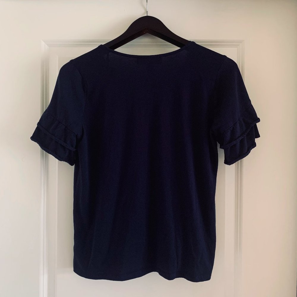 **LAST CHANCE** *NWOT* MICHAEL by Michael Kors Navy Blouse - Picture 8 of 8